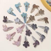 Clips de Cabello de Conejo BB de Flores Brillantes 10 Piezas Hechas a Mano para Niñas Lindas - details 1