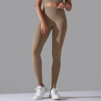Hamidou-pantalones de Yoga sin costuras para mujer, ropa deportiva de Fitness, Leggings de cintura alta, pantalones de ejercicio para correr, 11 colores - details 17