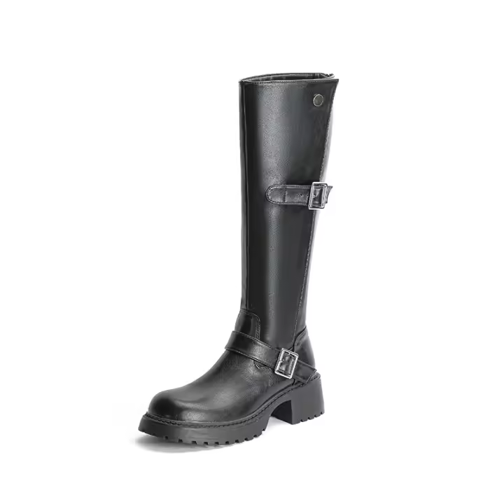 Nuevas botas de plataforma con tacón grueso estilo vaquero, botas retro para hombre - 1