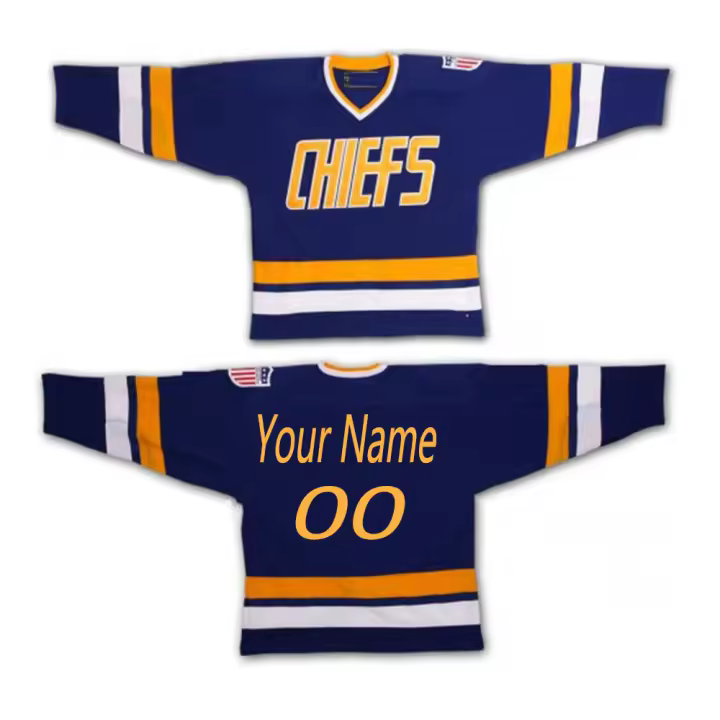 Sudadera de manga larga personalizada para hombre, Jersey de Hockey cosido n. ° 7, S-4XL - 1