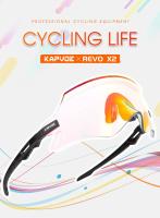 Gafas de sol fotocromáticas rojas para hombre, lentes deportivas para bicicleta de montaña, UV400 - details 0