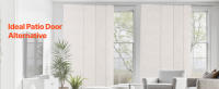 Persianas de Panel Ajustables SucceBuy, Riel Extensible de 116 cm a 218 cm de Ancho, Cortinas de Panel Personalizables de hasta 243 cm de Alto, Persianas Verticales Opacas para Puertas Corredizas, Puertas de Patio, Separador de Ambientes, Gris Claro - details 7