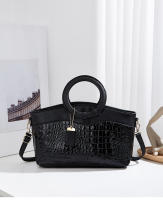 Estilo de bolso de mujer nuevo patrón de cocodrilo personalizado anillo hombro oblicuo span bag - details 16