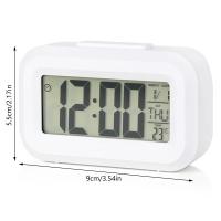 Mini reloj digital multifuncional LED pequeño con fecha y temperatura, reloj para dormitorio infantil, reloj de escritorio para el hogar y la Oficina - details 1