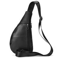 Bolso de pecho de cuero de vaca suave para hombres, paquete de pecho de cuero genuino, bandolera pequeña, bolso antirrobo, café - details 26