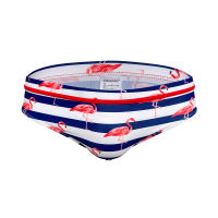 Jessborn-Calzoncillos de natación para hombre, traje de baño a rayas de flamenco, pantalones de natación de cintura baja a la moda, ropa de playa para adultos, primavera caliente - details 5