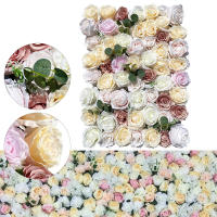 Paneles de flores artificiales para pared, telón de fondo para Banque, fiesta de boda, decoración del hogar, 12 piezas, 15,75x23,62x0,79 pulgadas - details 12