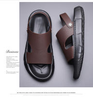 Sandalias de verano para hombre, nuevas, de suela suave, de piel suave, para playa, con suela gruesa - details 3