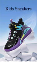 Nuevos zapatos ligeros de baloncesto para niños, zapatos deportivos con hebilla giratoria para niños, zapatillas deportivas transpirables para correr, zapatos de tenis para niños al aire libre - details 2