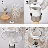 Soporte Circular de Base de madera maciza con interruptor de encendido y APAGADO para lámpara de mesa, enchufe E27, soporte para lámpara de mesita de noche para iluminación del hogar - details 10