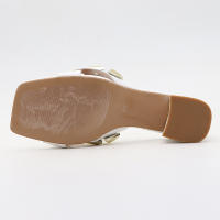 Correade una sola pieza con puntera abierta y tacón grueso y sandalias y pantuflas exteriores sencillas y versátiles para mujer. - details 15