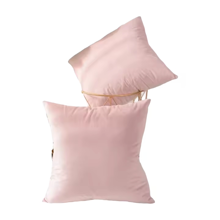 Juego de 2 fundas de cojín cuadradas decorativas de terciopelo suave, funda de almohada, decoraciones para el hogar para sofá cama silla 18x18 pulgadas/45x45cm - 1