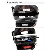 Mochila De Cuero Suave Para Mujer En 5 Colores Bolsa De Hombro Vintage Casual Viaje Mochila De Escuela Bolsa Para Damas - details 14