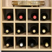 Estantes Abiertos Botellero para 12 Botellas y Soporte de 6 Copas de Vino Comedor Bar Restaurante - details 2