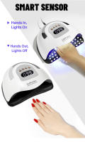 Secador LED para esmalte de Gel, lámpara UV profesional de 380W, 81LED, 4 Ajustes, Sensor automático - details 3