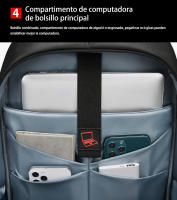 Mochila sencilla para hombre, mochila de viaje de ocio, bolsa para ordenador de 15,6 pulgadas - details 8