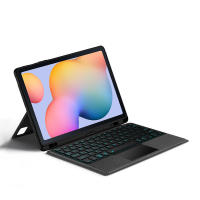 Teclado inteligente compatible con Bluetooth para Samsung Galaxy Tab S6 Lite, funda de tableta de 10,4 pulgadas, Trackpad retroiluminado, Teclado dividido - details 1