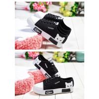 Zapatillas planas cómodas para mujer, zapatos informales con dibujos de gato, color blanco, primavera y otoño, novedad - details 5