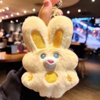 Lindo muñeco conejo llavero peluche juguete adornos coche llavero colgante regalo - details 9