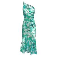 Temperamento de moda de talla grande para mujer en primavera y verano 2023 Vestidos inclinados en ofertaN - details 5