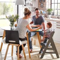 Set de Tronas de Bebé Evolutivas con Bandeja y Cojín de 2 Piezas |   Trona de madera regulable |   Silla Alta para Niños desde 6 Meses con Accesorios - details 7