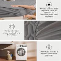 Funda de colchón gruesa impermeable, alfombrilla de látex acolchada, fundas de cama, Protector de sábana ajustable agradable para la piel, colcha 150/160/180x200 - details 4
