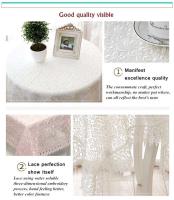 Orgullosas fundas protectoras de papel pintado semitransparente Ence blanco y rosa para fiestas de bodas, manteles bordados, paños de cocina, - details 14
