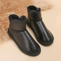 Tobillo impermeable para mujer, zapatos cálidos de felpa, botas de nieve antideslizantes con forro de piel, invierno, 2023 - details 3