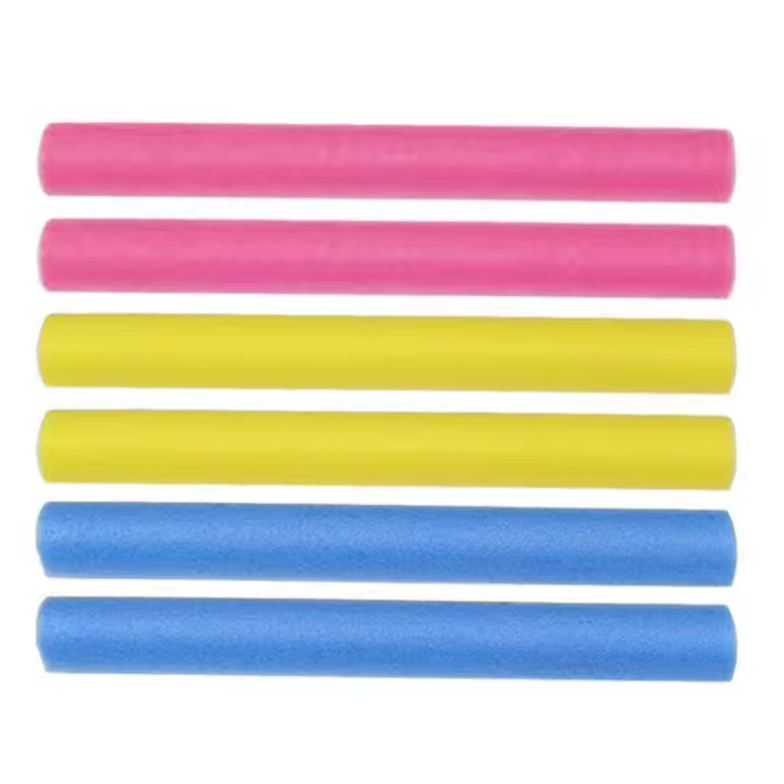 6 uds 40cm trampolín Po-les cubierta acolchado tubo de espuma tubo de espuma carcasa de esponja trampolín Po-le mangas de espuma amarillo - 1