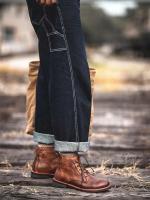 2024 Productos de diseño Street British Dress Zapatos de moda Botas de cuero PU para hombres - details 3