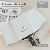 Paraguas plegable para hombre y mujer, protección solar y lluvia, doble protección solar automática, protección UV, sombrilla - details 8