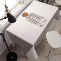 Mantel impermeable Simple de estilo nórdico, cubierta Rectangular, Tapete para mesa de centro de comedor, cocina, sala de estar, Tapete Nappe - details 4