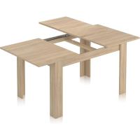 Mesa de Comedor Extensible Diseño Rectangular Danna Acabado en Blanco Artik y Roble Canadian - details 12