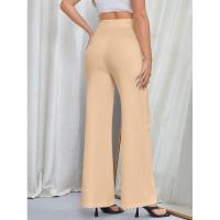 Pantalones holgados elegantes de cintura alta para mujer primavera otoño para moda femenina - details 4