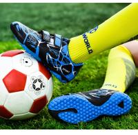 Botas de fútbol profesionales TF/FG para niños, zapatos de fútbol rápidos antideslizantes para interiores, botines de fútbol ultraligeros para niños - details 33