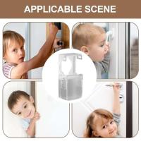 Cerradura de puerta antirrobo para niños, puerta de seguridad para niños rinforcd ky st, antibloqueo universal para niños, resistente y - details 0