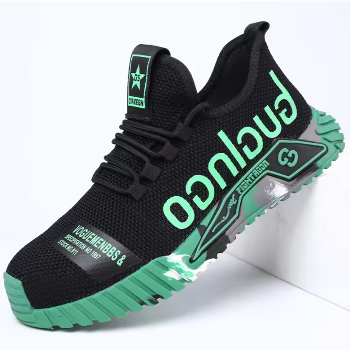 Protector de acero del dedo del pie, zapatos de seguridad para hombres, zapatos de trabajo antipinchazos, zapatos industriales transpirables, botas de seguridad de trabajo indestructibles - 1