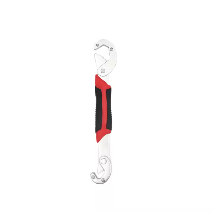 Llave extractora de tornillos de acero alto en carbono, llave de tubo duradera antideslizante, llave de tubo ajustable multifuncional, llave de extremo abierto para fontanero - 1