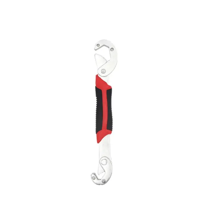 Llave extractora de tornillos de acero alto en carbono, llave de tubo duradera antideslizante, llave de tubo ajustable multifuncional, llave de extremo abierto para fontanero - 1