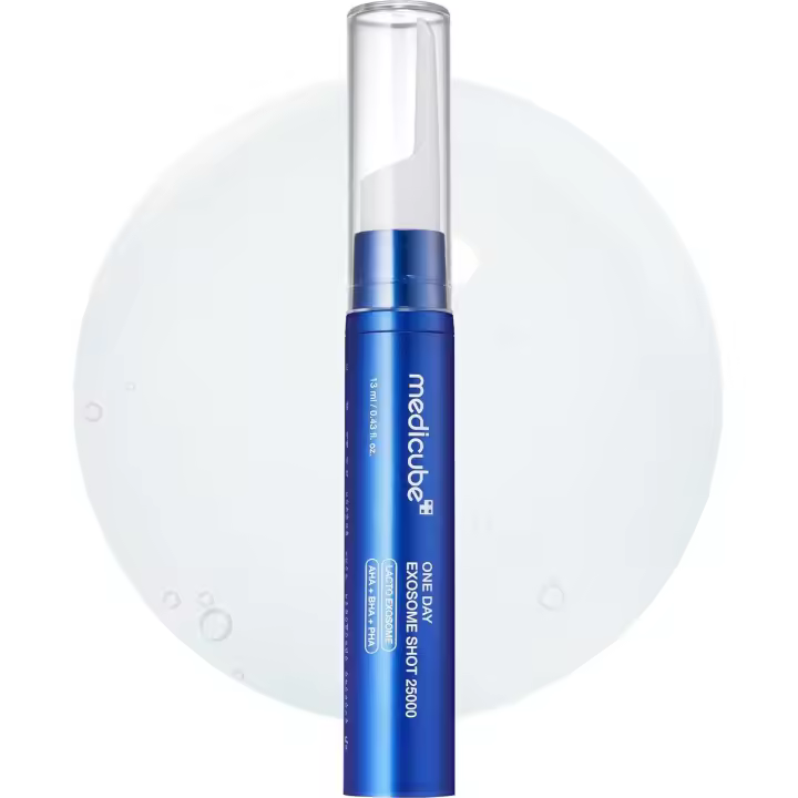 medicube Zero Exosome Shot 7,500 PPM Spicule Facial Liquid Booster Serum Exosome, AHA+BHA+PHA Cuidado de los poros, Células muertas, Textura | - 1