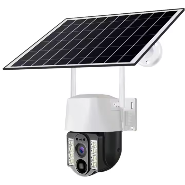 Cámara Solar con Tarjeta SIM 4G Vigilancia CCTV Wifi Alimentada por Batería Detección Humana PIR Cámara I Montaje en Pared Vista Nocturna 30-39m Uso Exterior - 1
