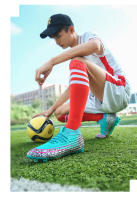 Botas de fútbol para hombres, tacos de fútbol para césped, botas de fútbol antideslizantes para exteriores para niños, calzado deportivo de entrenamiento de hierba profesional, parte superior baja - details 12