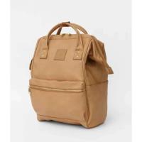 Mochila anello de piel auténtica para mujer, Mochila grande antirrobo de calidad A+, mochila de viaje, bolso Unisex para hombre - details 0
