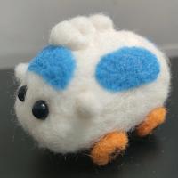 Juguete de fieltro Pui Molcar terminado, Animal bonito creativo, muñeco de juguete hecho a mano, juguete de fieltro de lana, juguete de fieltro de lana DIY, regalo para niños - details 22