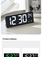 Reloj electrónico multifunción creativo, reloj Simple de pantalla grande, reloj despertador multigrupo, reloj para estudiantes - details 7