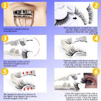 Pestañas de Ojos Magnéticas Reutilizables Sin Pegamento, Herramienta de Maquillaje para Extensiones de Pestañas Falso - details 1