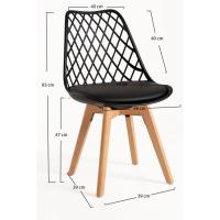 Paquetes Sillas Comedor - Pack 4 Sillas Mima - Blanco - details 29