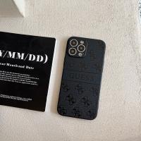 Funda para teléfono de moda con letras para iPhone 16 15 Pro 14 Promax 13 Pro 12 Promax 11 XR XS Max 7 8 Negro TPU Borde recto Estuche suave resistente a arañazos Diseño geométrico - details 8