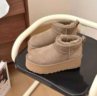 Botas de nieve de lana de diseñador de alta calidad con plataforma de 5 cm cálidas de invierno - details 3