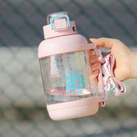 Taza de agua deportiva a escala de gran capacidad, botella de agua para Fitness con escala transparente, a prueba de fugas, 1500/1750ml - details 5